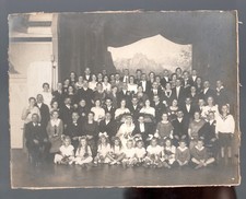 Antikes Gruppenfoto Hochzeit 1930er H. Bahlk Kiel s/w 23x17,5 cm Silbergelatine