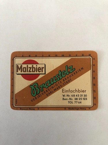 Bieretikett braustolz brauerei - bieretikett, braustolz-brauerei