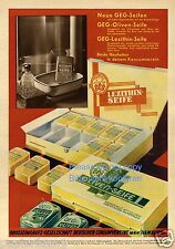 Oliven Seife GEG Relame von 1932 Olivenseife Lezithin soap ad Werbung Konsum 