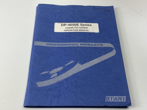 Original manual for otari - manual,
