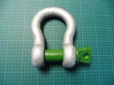 1 x Green Pin GP Schäkel hochfest geschweift 12 t mit Augbolzen grün