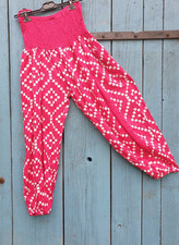 Luftige Hose Freizeithose Yogahose Schwangerenhose Haremshose Pink EG 40-46