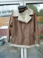 Damen Mantel Jacke Damenmantel Übergangsjacke Wildlederjacke Gr. M