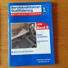 BKF Berufskraftfahrer Qualifizierung Lkw Band 3 EU Sozialvorschriften Topzustand