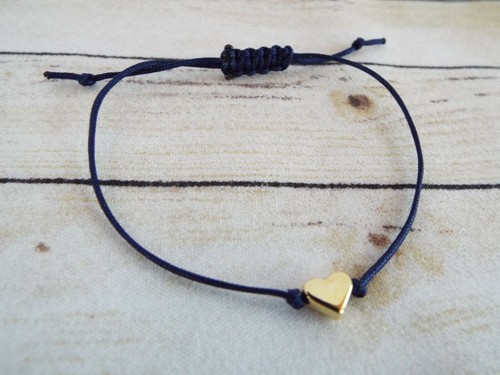 Makramee armband herz farbe - armband,