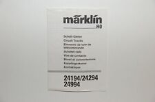 Märklin H0  Original Beschreibung  Schaltgleise  24994 24194 24294 C-Gleis TOP a