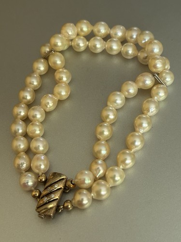 Doppelreihiges perlenarmband - doppelreihiges,