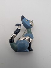 Rosina Wachtmeister Katzen-Brosche SERAFINO silberfarbig