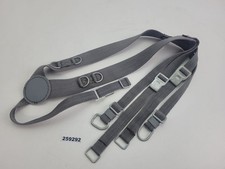 NVA Hosenträger 110cm grau Stoff Metall DDR Vintage Outfits Militaria #259292