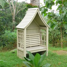 Mahagoni Laubenbank /