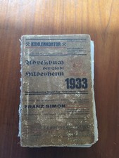 Einwohnerbuch der Stadt Hildesheim 1933