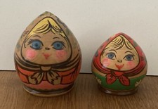 Matrjoschka. Matroschka! Babuschka! 2 Holz-Puppen! SAMMLEROBJEKT! RARITÄT!