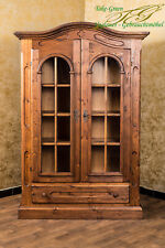 Voglauer Anno 1900 Landhaus Vitrine Vitrinenschrank Bauernschrank Antik Massiv