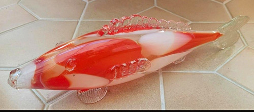 Glasfigur fisch kunstglas - glasfigur,
