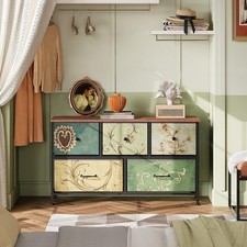 Vintage mit 5 Schubladen Anrichte Kommoden Sideboard Buffet Schrank Wohnzimmer .