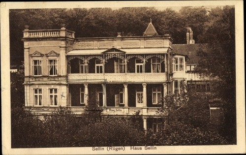 Ostseebad sellin auf - ak,