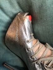 Goldene Plateau Stilettos Schnürsandalen, 39/40