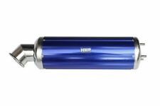 HMParts Quad ATV Bashan Shineray Jingling Auspuff Endtopf Typ 32 blau