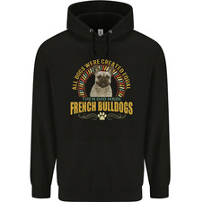 Ein Französischer Bulldogge Hund Herren Kapuzenpullover