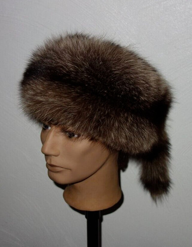 Waschbär pelz mütze - waschbär,