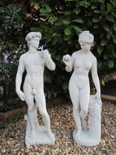 Steinfigur,"David & Eva mit