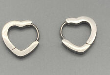 Edelstahl Ohrringe Klapp Creolen 13-26mm Damen Herren Huggie Ohrstecker