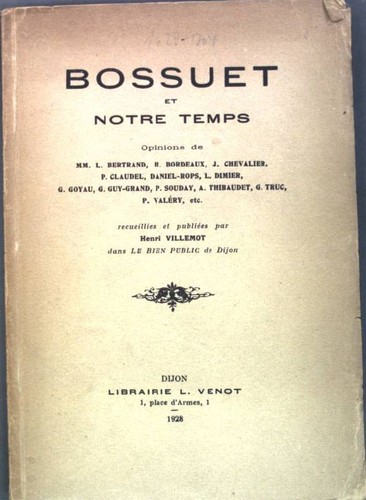 Bossuet notre temps - et,
