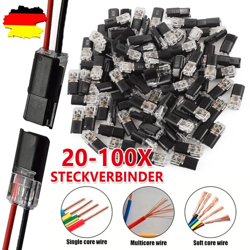 100stk steckverbindung 2 - steckverbindung,