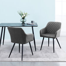 Paar Samt-Esszimmerstühle