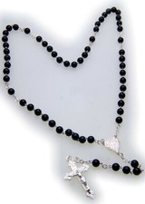 Halskette Rosenkranz Kreuz