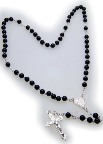 Halskette rosenkranz kreuz - halskette,