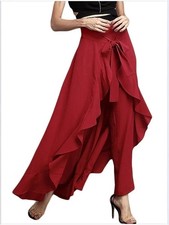 Damen chiffon hosenrock - chiffon,