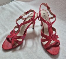 NEU: Sommerkind, Sexy Sommersandalette in rot Glitzer, Gr. 40