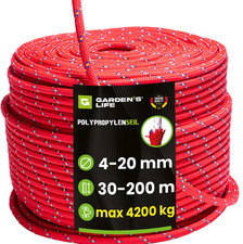 Polypropylenseil 4mm bis 20mm Schnur Polypropylen Seil Tauwerk Flechtleine PP