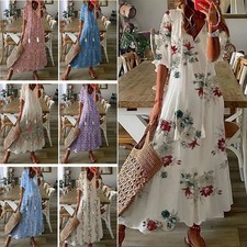 Damen sommerkleid boho - sommerkleid,