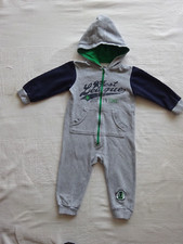 Papagino Anzug Overall Gr. 92 Einteiler mit Kapuze