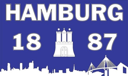 Fahne hamburg 1887 - hamburg,