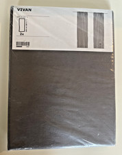 IKEA Vivan Gray Curtain Panels