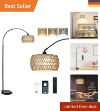 Vintage Rattan Stehlampe mit