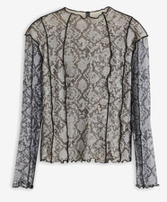 Langarmshirt aus Mesh Gr