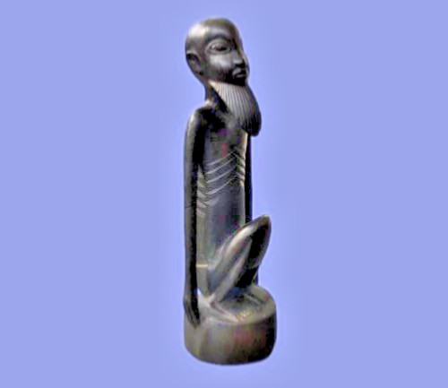 Makonde kunstwerk denkender - makonde,