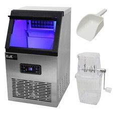 Eis Würfel Maschine Gastro Eiswürfelbereiter Eiswürfel Ice Maker 40KG Edelstahl
