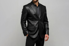 Herren elite schwarz leder - elite,