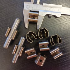 10 Stk starke Federclips Federklemmen Rohrschellen Halter Federstahl verchromt?