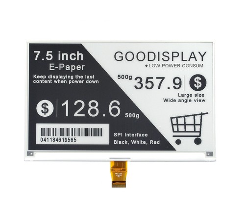 Gooddisplay zoll e ink - gooddisplay, 7,5-zoll