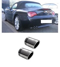 Auspuffblende Endrohr Edelstahl für BMW Z4 ROADSTER E85 2x70mm