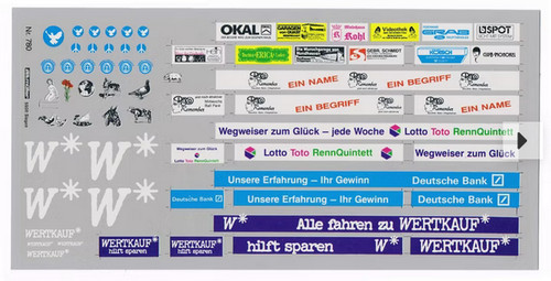 Decals wertkauf lotto - decals, "wertkauf