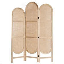 RAUMTEILER "ARCO" | 3.teilig, Leinen, rund