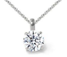Diamond necklace in 585 white