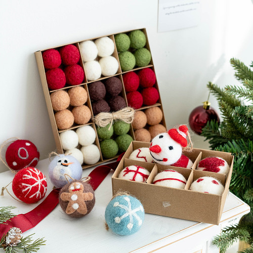 Weihnachten filz kugel - filz,